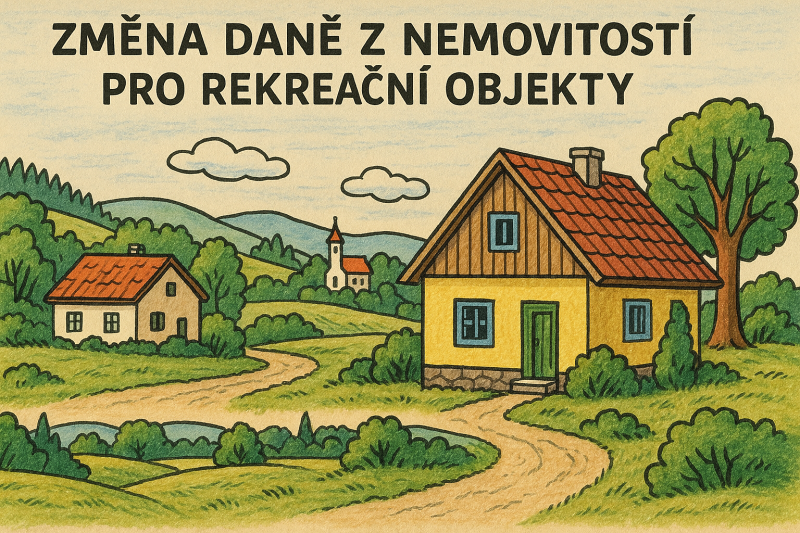 Ilustrační obrázek k aktualitě: Změna daně z nemovitostí pro rekreační objekty od roku 2025