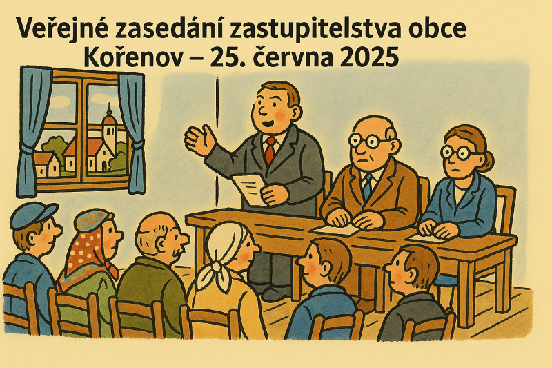 Ilustrační obrázek k aktualitě: Starosta obce Kořenov svolává veřejné zasedá