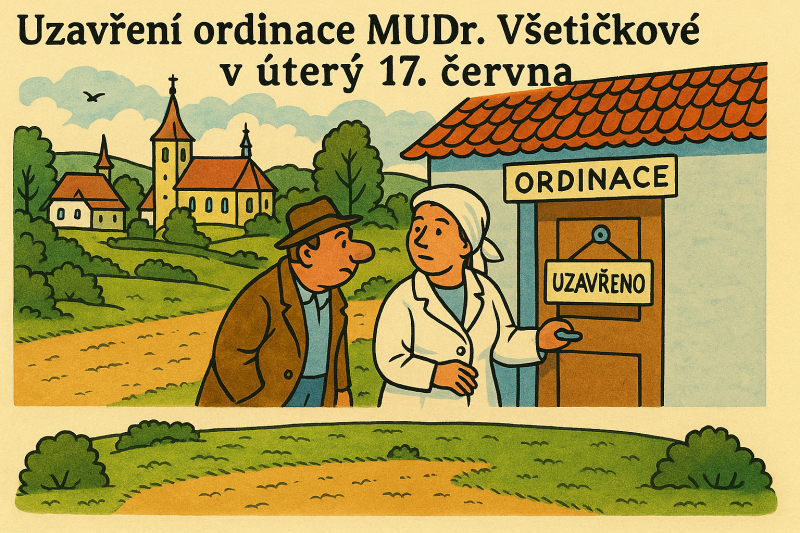 Ilustrační obrázek k aktualitě: Upozorňujeme občany, že ordinace MUDr. Barbory
